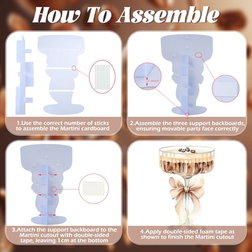 4ft Espresso Martini Cardboard Cutout A Tini Bit Older Birthday Party Decor