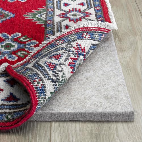 Eco-Plush 100% Felt Rug Pad - 1/2 Inch Thick Cushioned Floor Protection