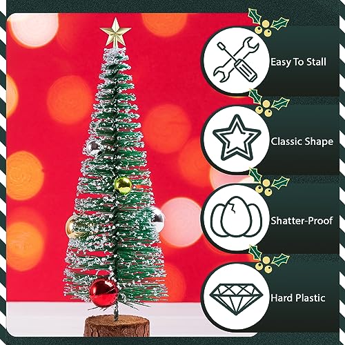 Hanaive Gold Mini Christmas Tree Topper Star 1.77 Inch Plated Holiday Decor