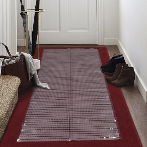 Clear Vinyl Carpet Protector Runner - Waterproof Aisle Guard 2'2" x 29'