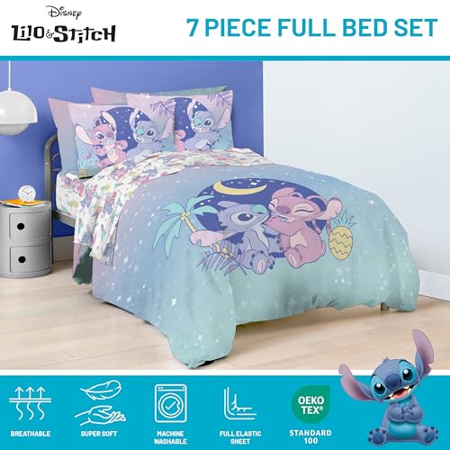 Full Bedding Comforter Set 7-Piece Kids Bed in a Bag Soft Microfiber