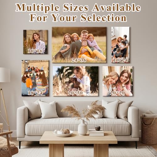 Personalized Photo Canvas Wall Art Custom Print 12x8 Vertical