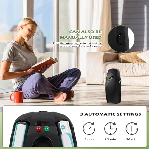 Automatic Air Freshener Dispenser - Wall-Mount or Freestanding Spray