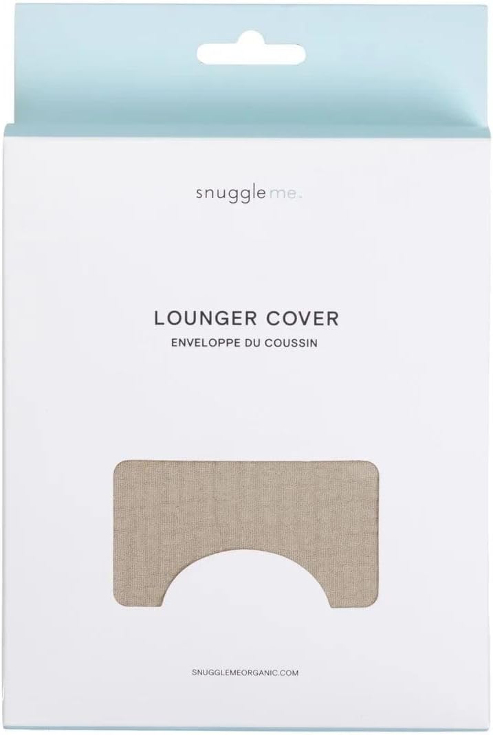 Snuggle Me Baby Lounger - Muslin Curve Cover in Organic Cotton - Birch Color