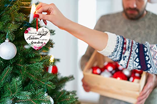 Memorial Ornament for Grandma - Angel in Heaven Keepsake, Christmas Gift