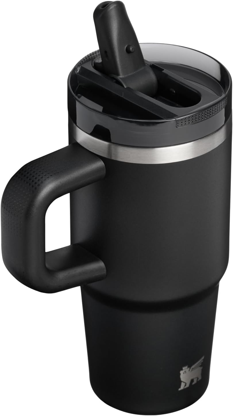 STANLEY Quencher ProTour Tumbler - 14 oz Insulated Stainless Steel with Flip Straw & Leakproof Lid | Black 2.0