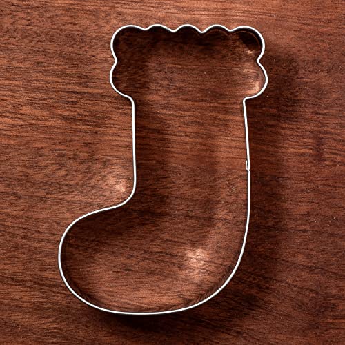 LILIAO Christmas Stocking Cookie Cutter - 2.7 x 3.7 inches, Food-Grade Steel