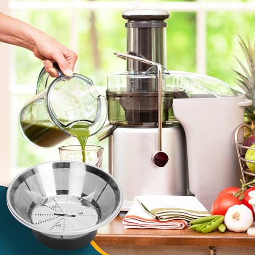 Drkerr Mesh Filter Basket for Juicers JE95XL, JE98XL, BJE200XL - Compatible Replacement with Titanium-Coated Blades