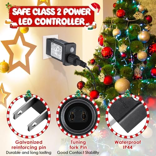 4 Pack 30V 12W Class 2 Power Supply for Christmas String Lights - Waterproof