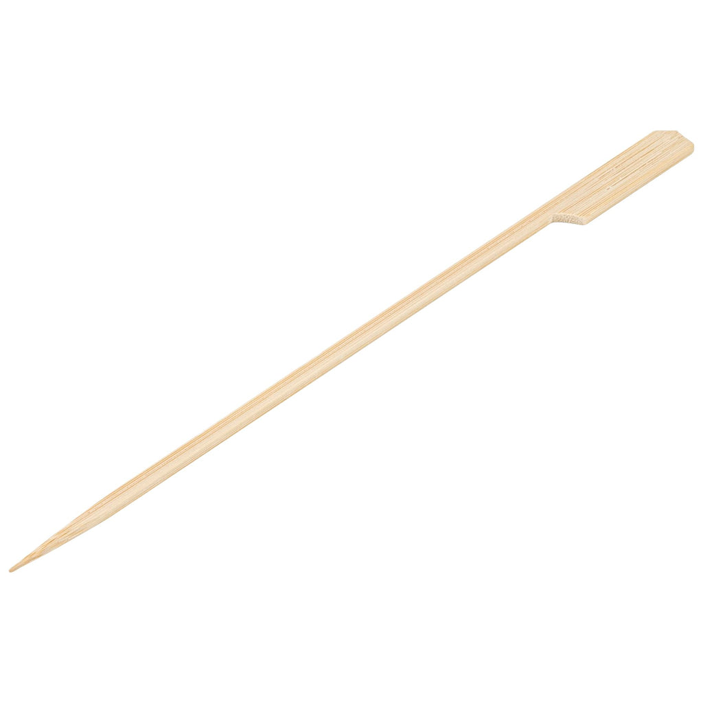 Restaurantware 8.3 Inch Paddle Bamboo Skewers 100 Sturdy Disposable Bamboo Food Picks - Sturdy Paddle Head Bamboo Appetizer Picks Sustainable For Serving Appetizers and Cocktail Garnishes