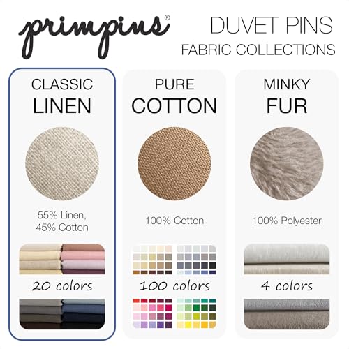 Duvet Clip Pin Fasteners for Comforter Covers - Linen Finish (Set of 4)