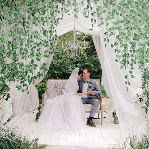 18-Pack Artificial Ivy Vines, 126ft Hanging Greenery Garland for Decor