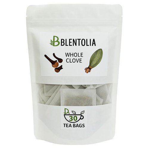 Blentolia Whole Clove – 30 Herbal Tea Bags – Warming & Aromatic Spice Tea – 100% Natural – Caffeine-Free – Immune & Digestive Support – Herbal Clove Infusion