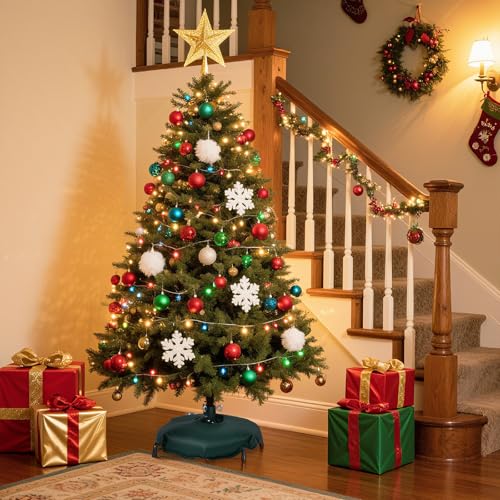 Womnwomn Christmas Tree Stand for Artificial Trees 4-6ft, Metal Base with Floor Protectors