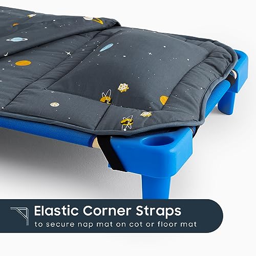 Cotton Toddler Nap Mat with Pillow and Blanket - Space Design