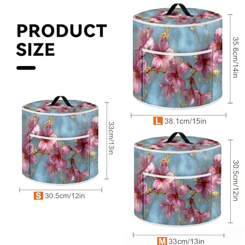Universal Kitchen Appliance Dust Cover with Storage Pockets for Pressure Cookers