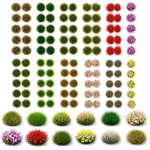 110 Pcs 5mm Realistic Static Grass Tufts for Miniature Diorama Scenery