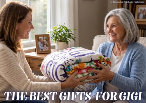 InnoBeta Gigi Gifts Flannel Throw Blanket 50x65 Inches for Grandma - Best Gigi Ever