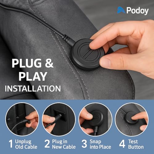 2-Button 5-Pin Power Recliner Hand Control Replacement for Lift Chairs