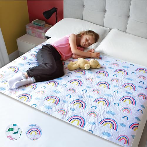 Waterproof Potty Training Bed Pad for Kids - Full Size Mattress Protector