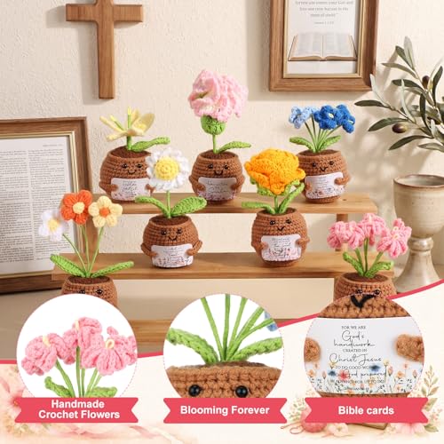Supervitae Bible Crochet Flower Gifts Set for Women - Thanksgiving, Encouragement