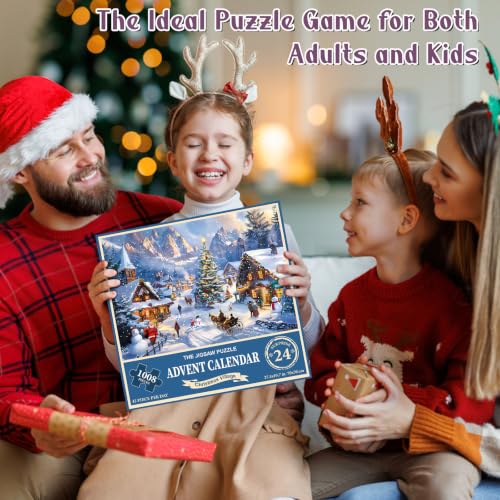 Christmas Jigsaw Puzzle Advent Calendar - 1008 Piece 24 Day Countdown