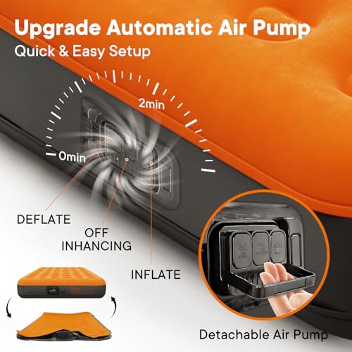 Twin Air Mattress with Built-in Rechargeable Pump - 9" Inflatable Bed