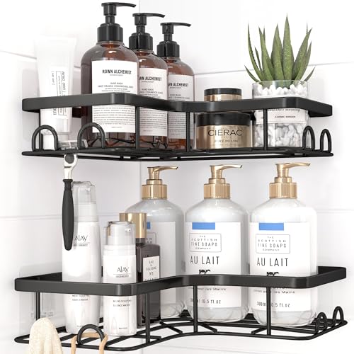 Corner Shower Caddy 2-Pack Rustproof Stainless Steel Shelves