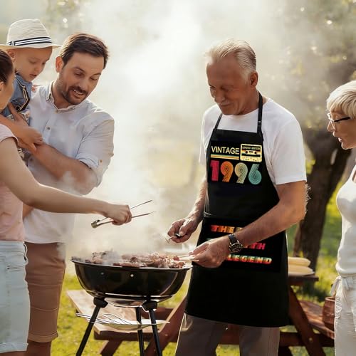 30th Birthday Gifts Funny Men's Aprons - Dad Grilling BBQ Apron for Men