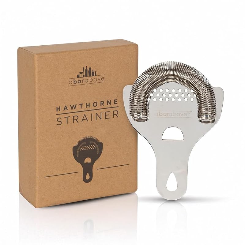 A Bar Above Premium Stainless Steel Hawthorne Cocktail Strainer - 1 Pack