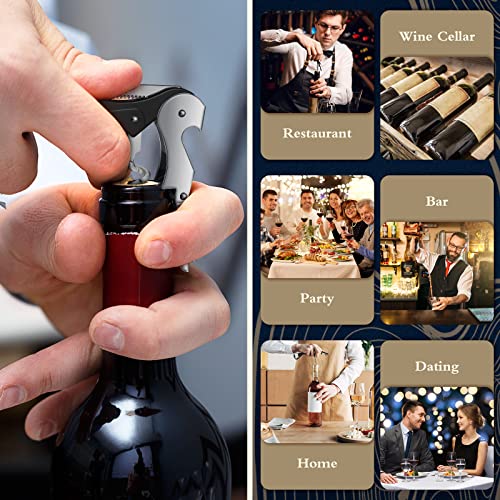 Raiten Black 60pcs Waiter's Corkscrew Wine Openers All-in-One Bottle Opener with Foil Cutter
