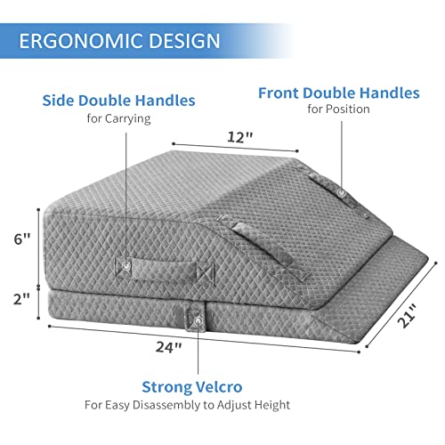 Adjustable Cooling Gel Leg Wedge Pillow for Pain Relief