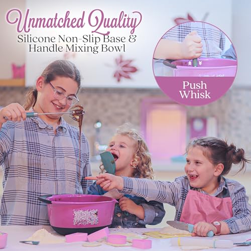 Kids Baking Set with Kid Safe Knives, Nonstick Pans & Cooking Utensils