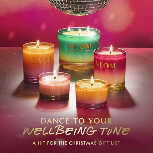 Neom Perfect Peace 1 Wick Candle with Myrrh, Fir & Lime Peel - Natural Essential Oils, Hand Finished, 185g