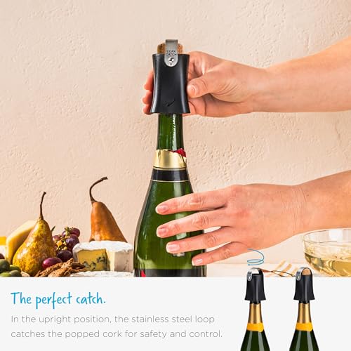 Dreamfarm Champop Champagne Bottle Opener - Twist & Pop Corkscrew with Safety Catch (Variation 1)