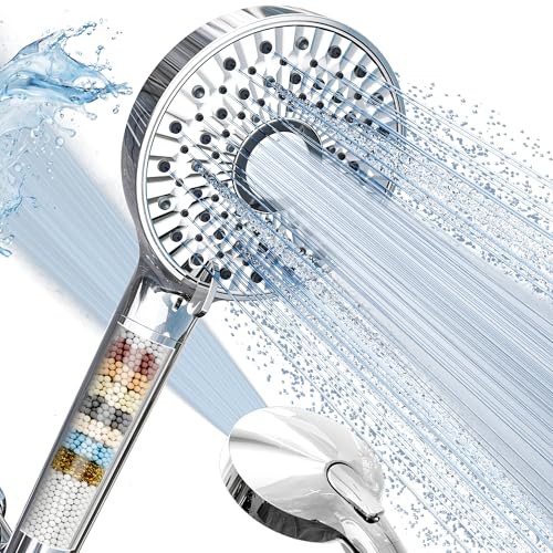 Magichome Filtered Handheld Shower Head with 10 Spray Modes & Hose