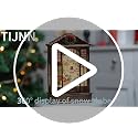 Musical Snowman Christmas Snow Globe Lantern with LED Light & Timer