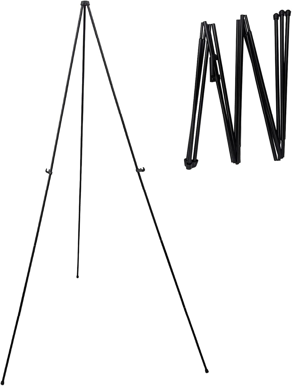 Audio-Visual Direct Collapsible Steel Telescoping Art Display Easel - Lightweight, 65 Inches