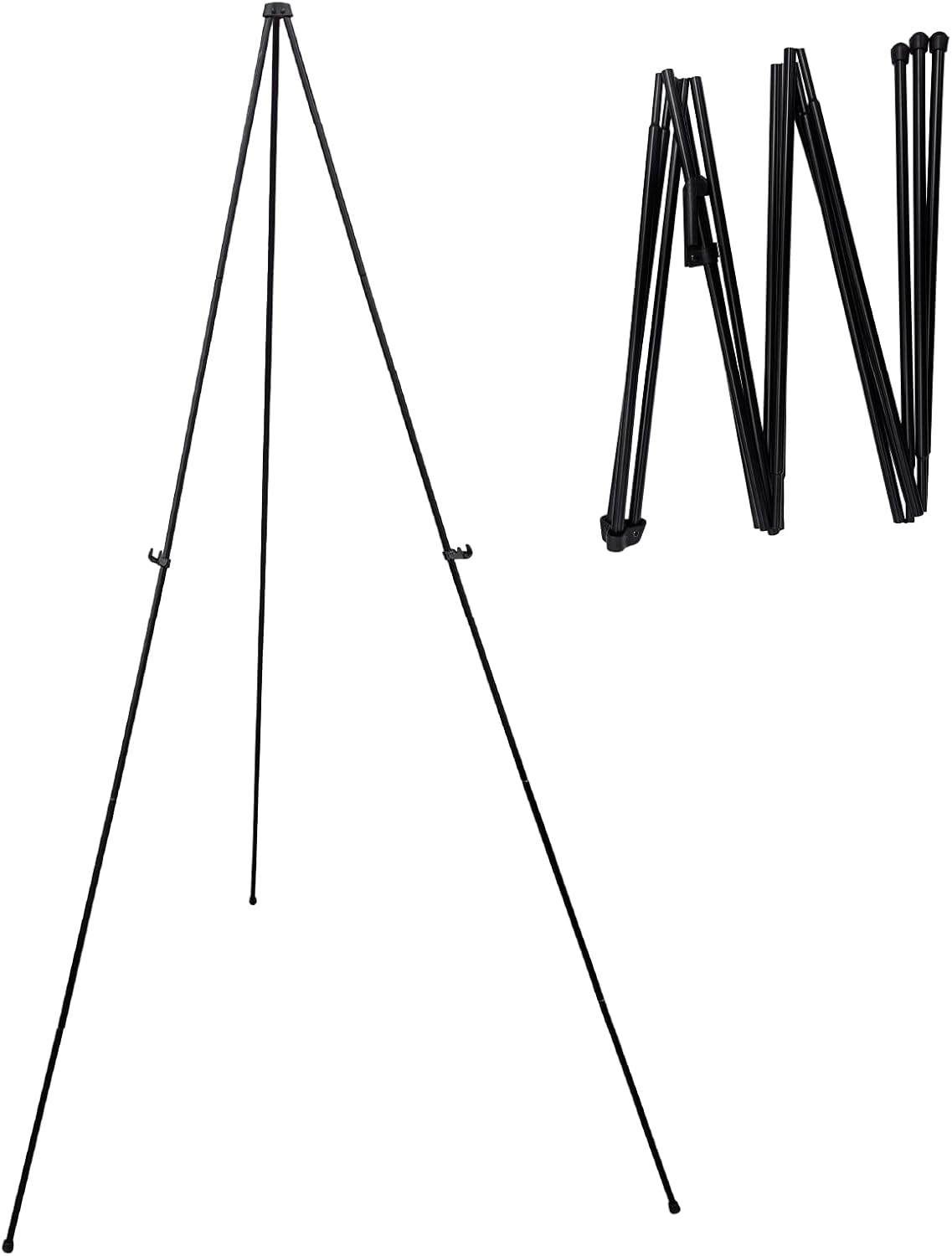 Audio-Visual Direct Collapsible Steel Telescoping Art Display Easel - Lightweight, 65 Inches