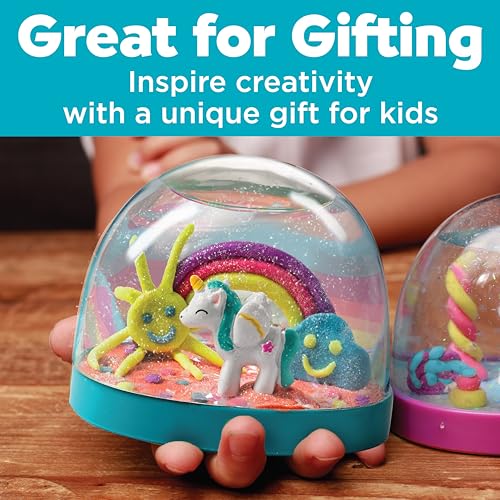 DIY Unicorn Snow Globe Craft Kit for Kids - Make 2 Magical Water Globes