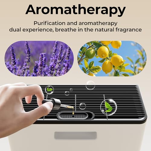 Large Room Air Purifier for Pets with HEPA Filter & Air Quality Monitor