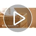 Square Rattan Tissue Box Cover, Hand Woven Wicker Tissue Holder 5.5 Inch