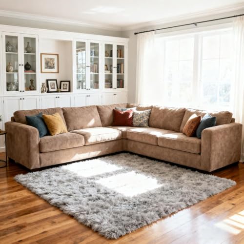 Universal Sectional Couch Connector Brackets with Hardware - 4 Sets (8 Pcs)