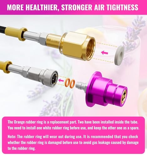 CO2 Soda Maker Adapter Hose 60-Inch with CGA320 Connector