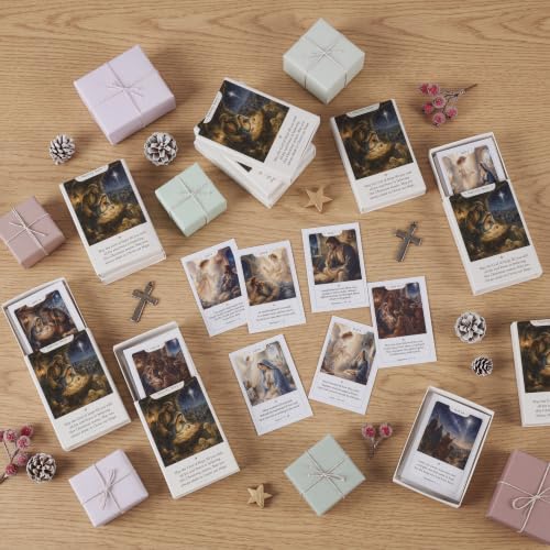 Tinlade 625 Pcs Christian Nativity Advent Calendar 2026 Cards with 25