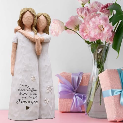 Mother in Law Gifts Figurine - Heartfelt Daughter & Mother Bond Gift for Birthday, Christmas, or Mother's Day - AcowSpt