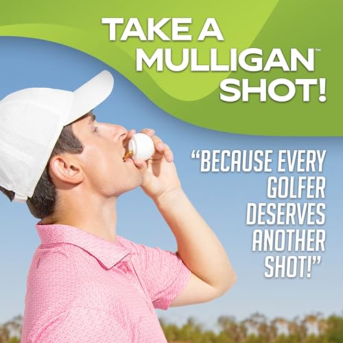 Golf Shot Glasses Set - 12 Golf Ball-Shaped Liquor Flasks with Lids, Funny Gift for Golfers