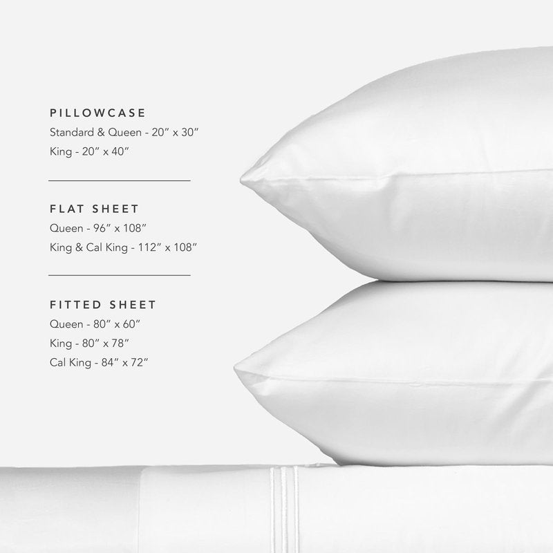 Fishers Finery 100% Egyptian Cotton Pillowcases - Breathable and Soft Hotel Quality - Luxurious 500 Thread Count Long-Staple Pure Cotton with Sateen Weave (White,K,2Pack)