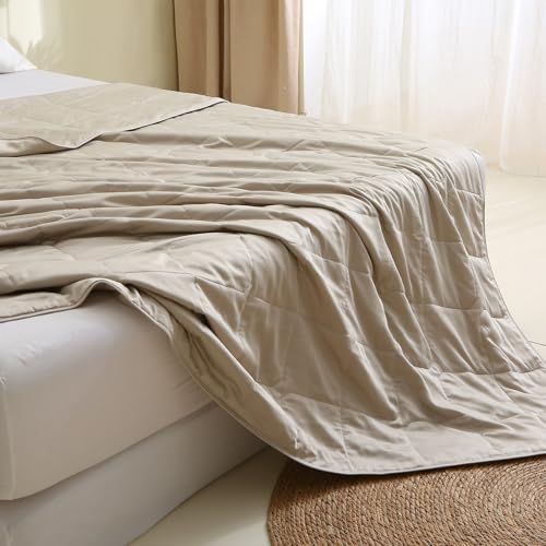 Lightweight Bamboo Quilt Blanket - King Size, Breathable & Machine Washable
