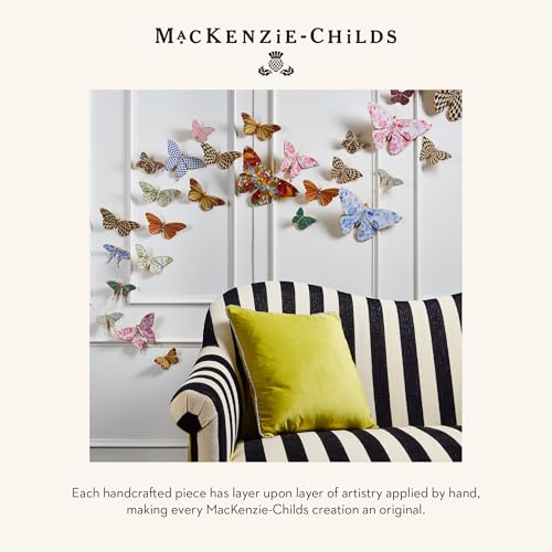 MacKenzie-Childs Butterfly Wall Decor Set – 2 Piece Hanging Resin Wall Art